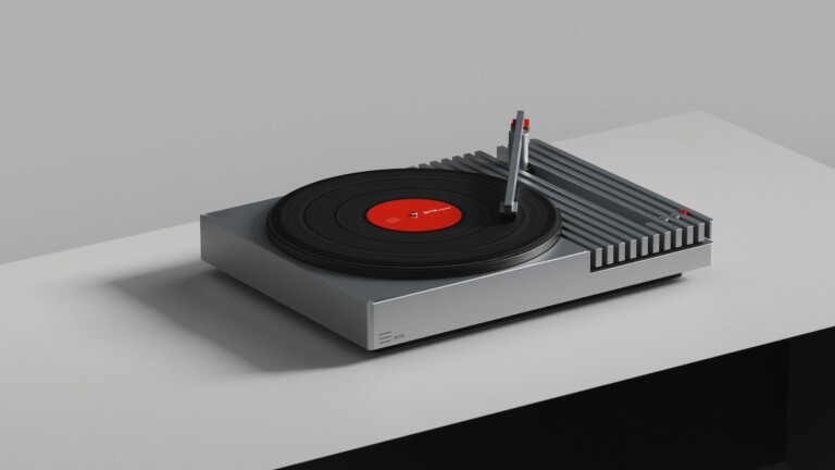 Jorge Paez RYTM contemporary record player is a modern twist on classic turntable design