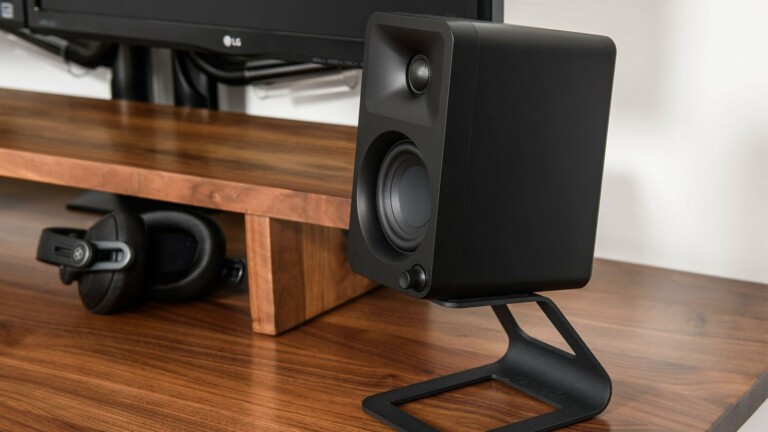 Kanto Audio ORA desktop speakers are compact and bring studio-level audio to your space