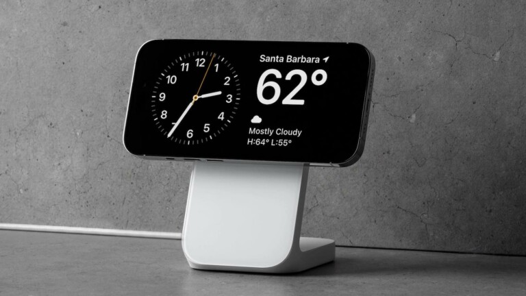 Nomad Stand Qi2 magnetic charger delivers reliable charging with a stylish design