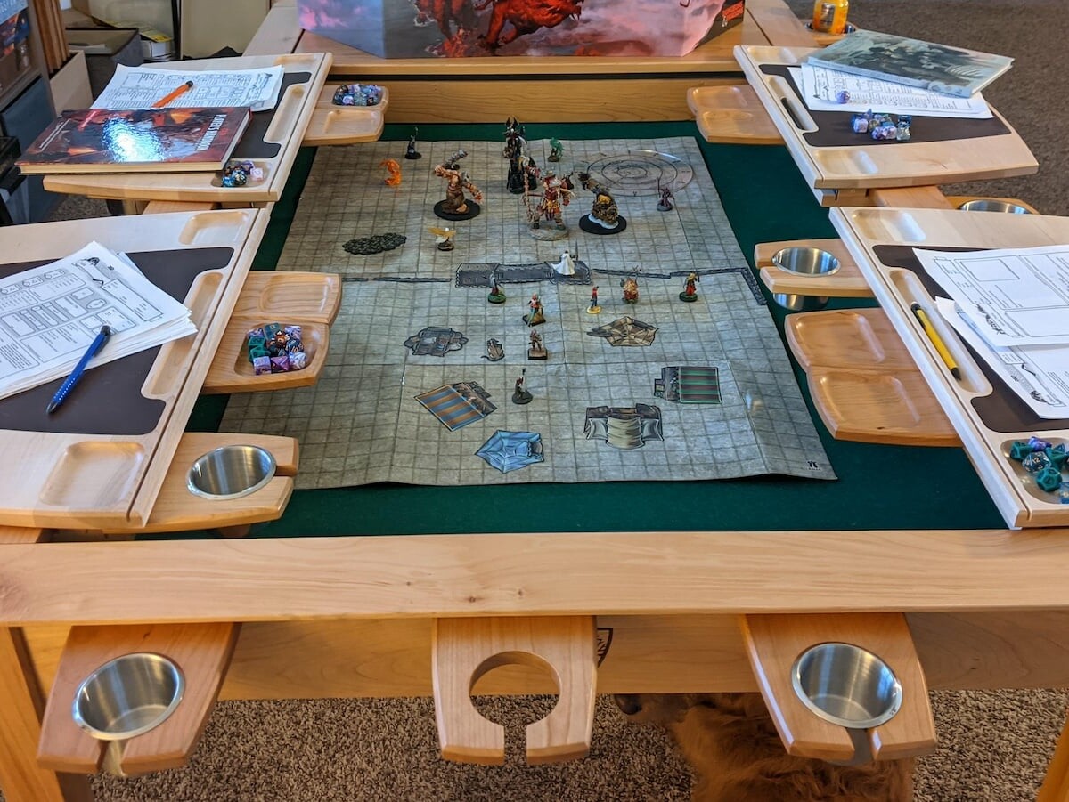 The Modular Gaming Table by Wyrmwood looks like a normal table