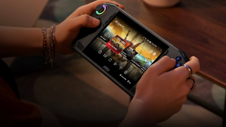 MSI Claw A1M handheld gaming device offers next-gen performance for smooth gameplay
