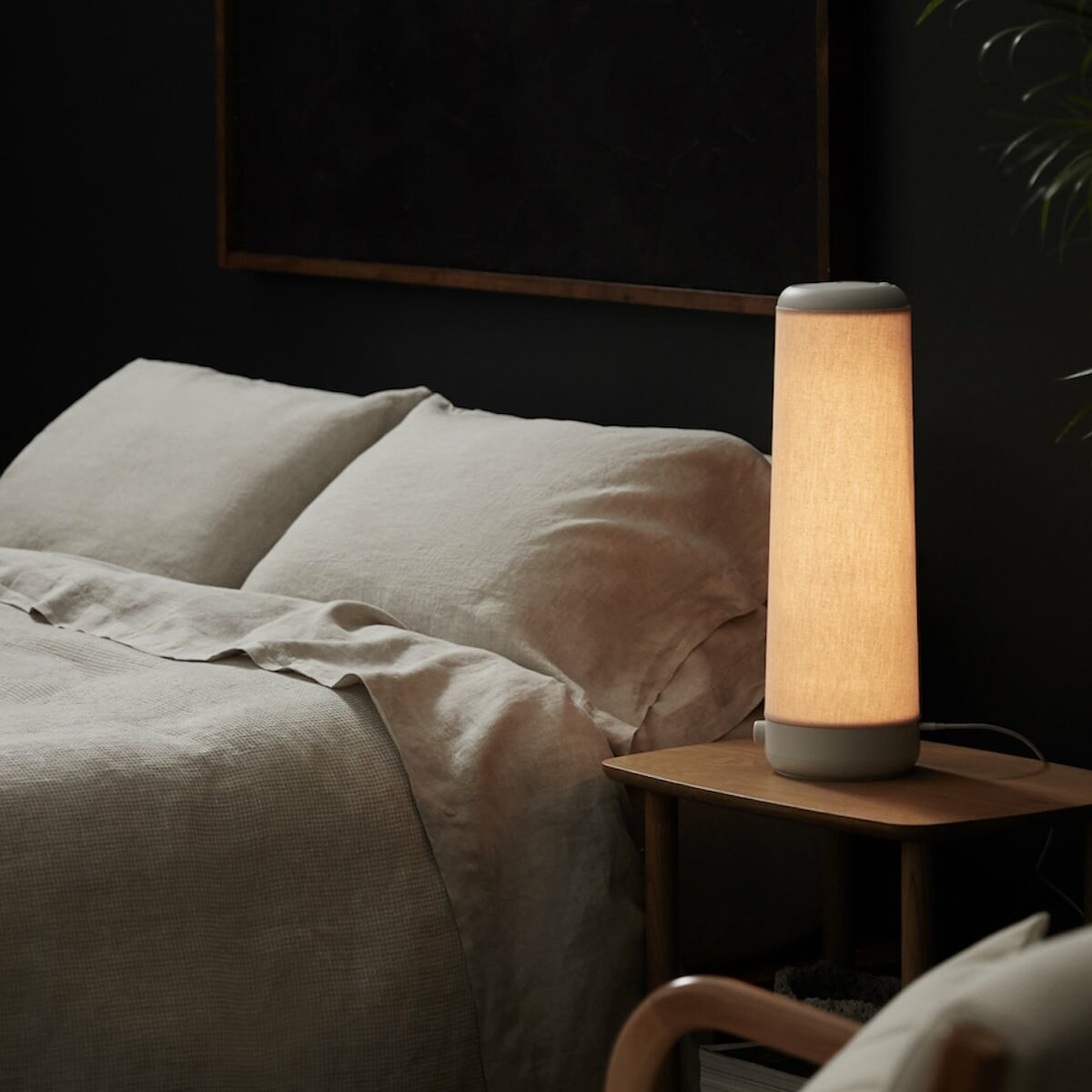 This bedside reading lamp has a targeted spotlight and an A'Design