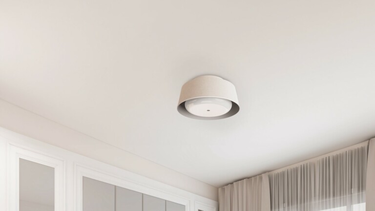 Nobi Ceiling smart lamp assists with aging in place by detecting and preventing falls