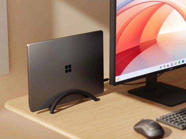 Twelve South BookArc Flex vertical MacBook stand saves desk space by lifting your laptop