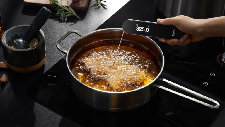 Typhur InstaProbe fast digital meat thermometer gives a readout in fewer than 0.5 seconds