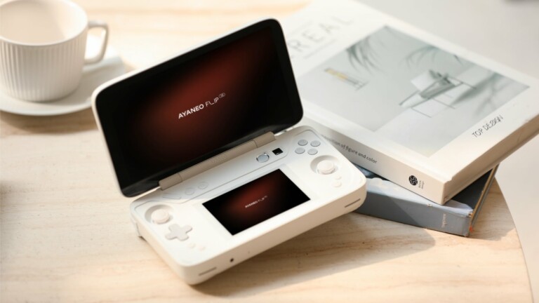 AYANEO FLIP DS dual-screen handheld PC offers intuitive gameplay in a classic design