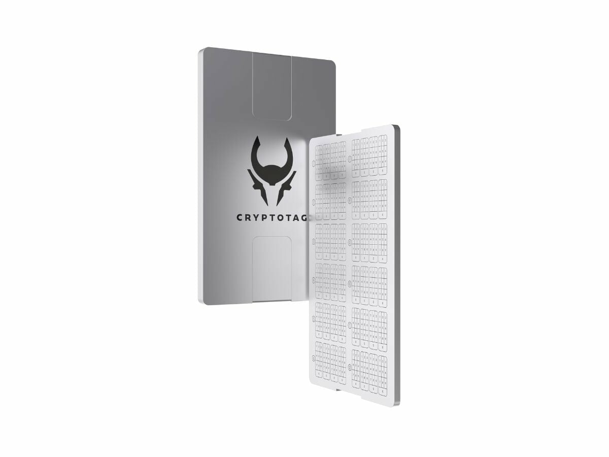 Zeus Cryptotag Backup CRYPTOTAG Zeus Titanium Crypto Seed Storage -  Bulletproof Backup For Hardware Wallets Ledger Zeus Cryptotag