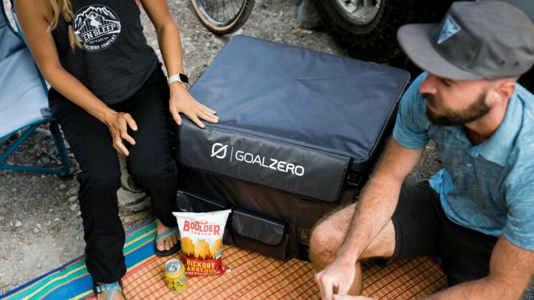 Goal Zero Alta 50 portable refrigerator cools to as low as -4°F so it works as a freezer