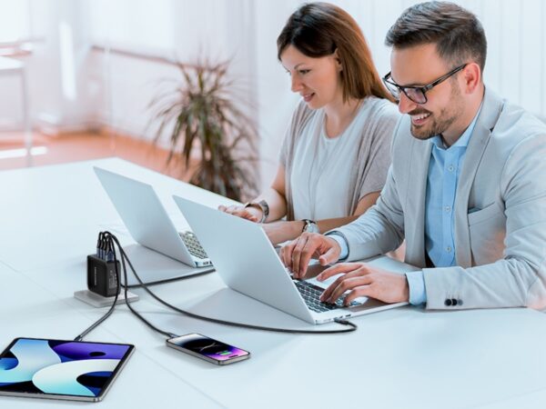 VENTION MacBook Pro 140W GaN+ Charger boasts 4 ports and a sleek, foldable design