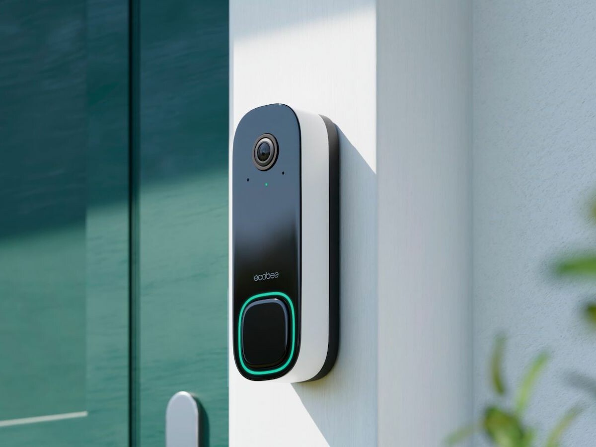 ecobee Smart Doorbell Camera boasts a wide field of view and a weatherproof build