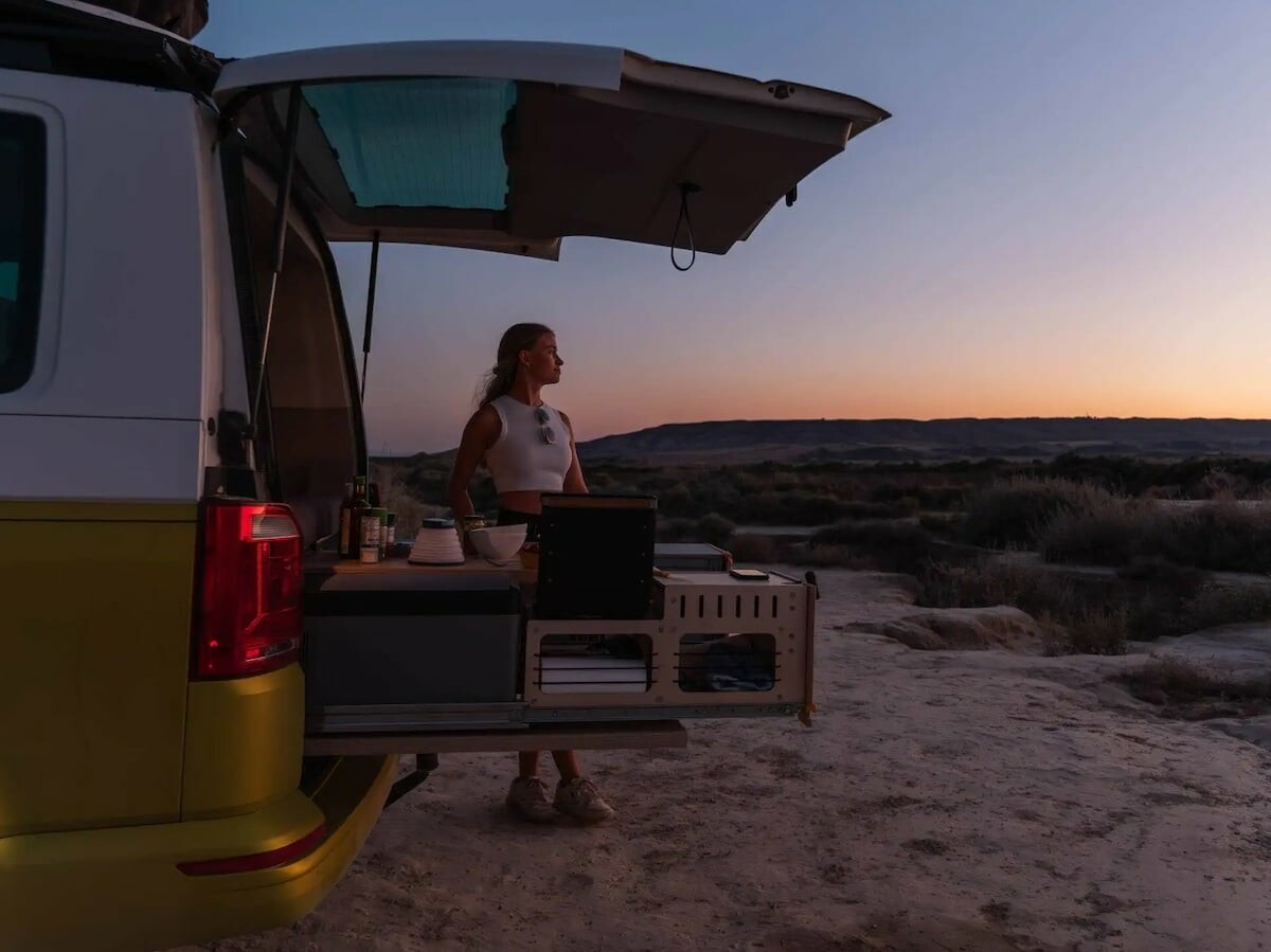 CampBoks all-in-one van solution gives your vehicle the same features as a camper