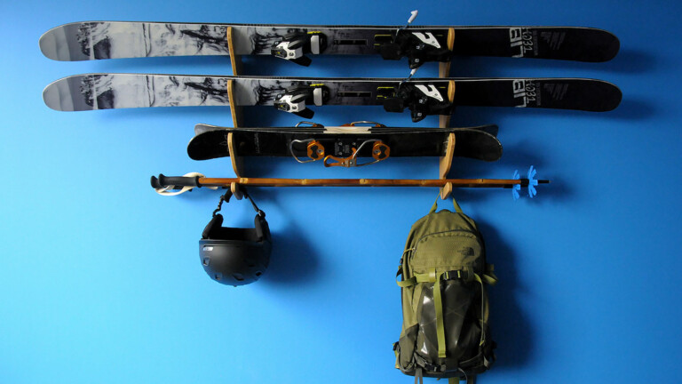 Grassracks Hallsteiner Series Ski Rack elevates gear organization with a stylish, functional design
