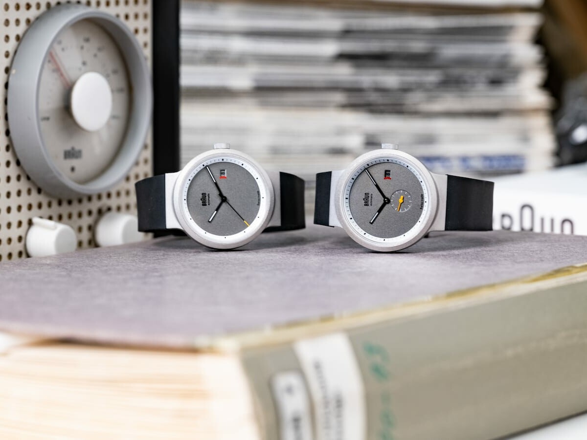 Hodinkee x Braun BN029 Center Seconds Limited Edition watch has a Bauhaus-inspired look