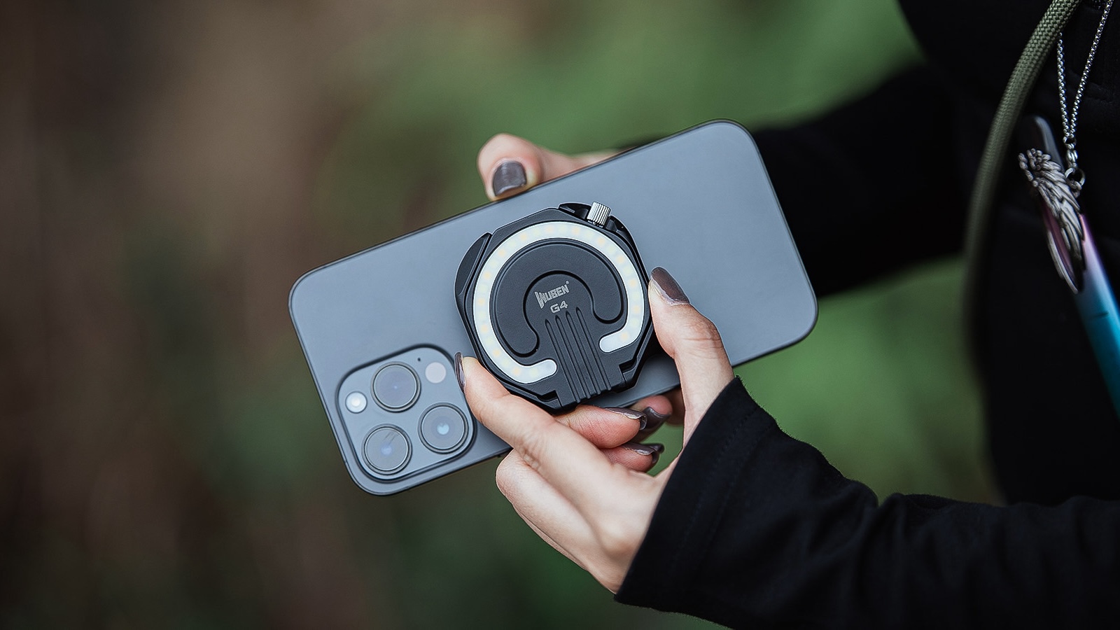 This EDC Phone Flashlight has a MagSafe compatible design