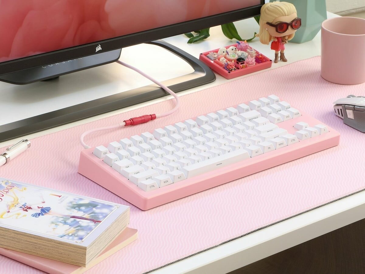 Drop CSTM80 Soft Pink Decorative Case for Keyboards 01