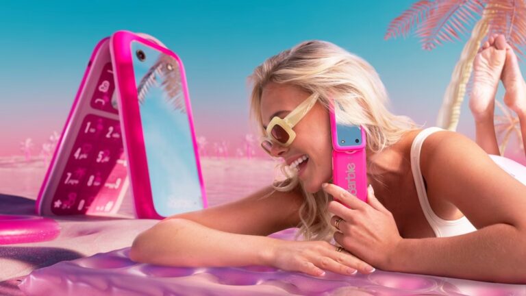 HMD Barbie Phone: A chic and sophisticated pink flip phone that won't interrupt your gadget flow.