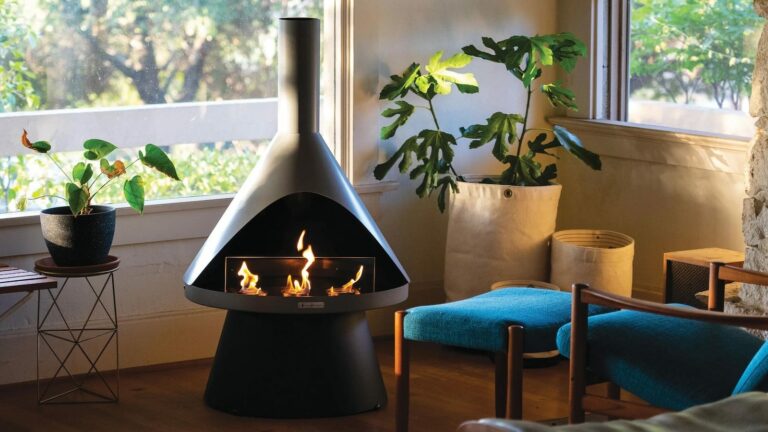 Lloyd Modern: Gel Fuel Clean Burning Smoke-Free Fireplace by TerraFlame on Gadget Flow