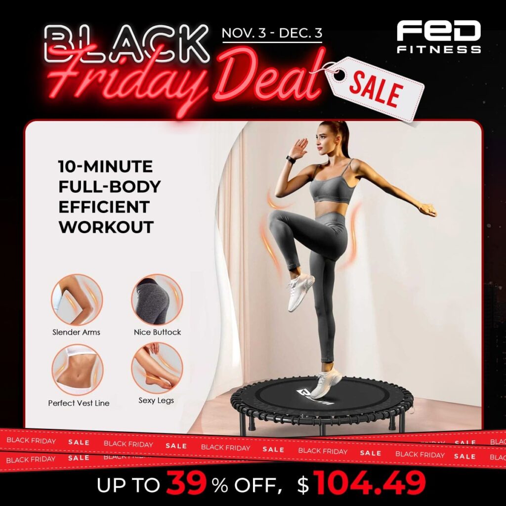 FED Fitness Bcan Foldable Trampoline