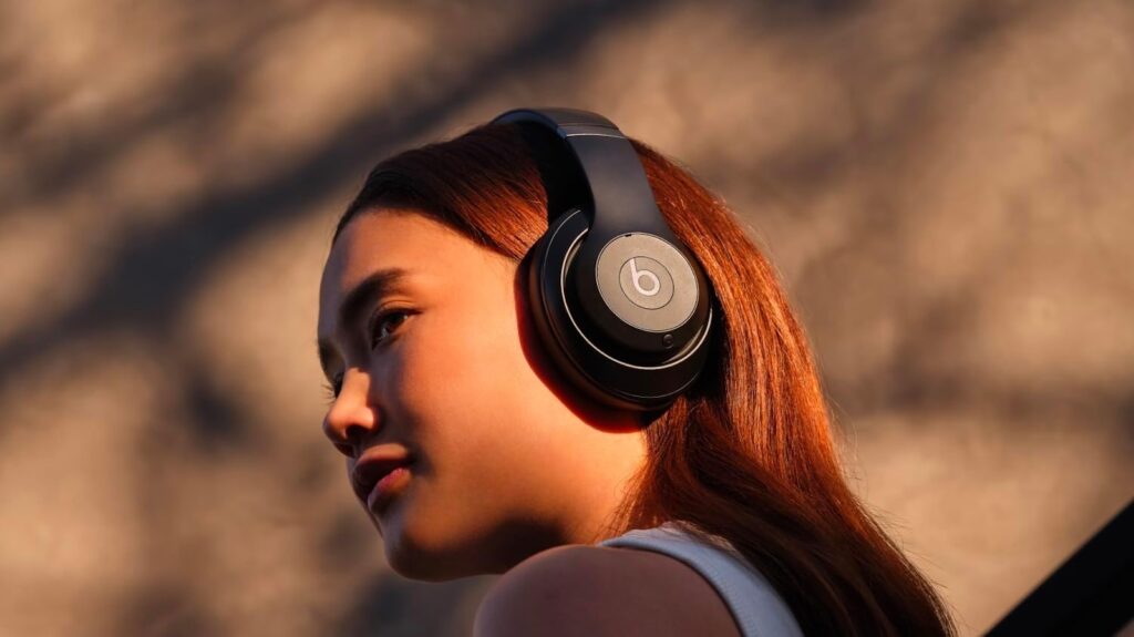 Beats Studio Pro on a woman