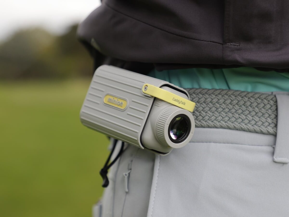 CaddyTalk Minion PLUS: Travel-Friendly Golf Laser Rangefinder with Caddy Mode Feature