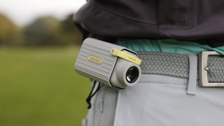 CaddyTalk Minion PLUS: Travel-Friendly Golf Laser Rangefinder with Caddy Mode Feature