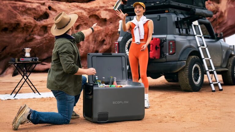 EcoFlow GLACIER Classic – 3-in-1 Portable Fridge, Freezer & Ice Maker with 43-Hour Battery