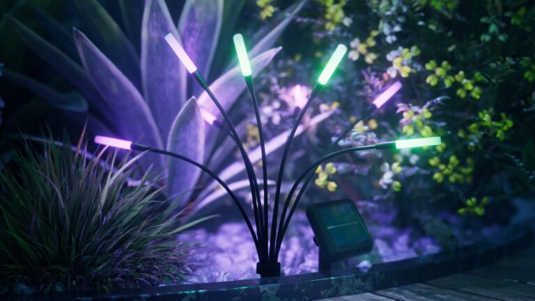 Nanoleaf: Solar Garden Lights with a Plant-Like Shape and 11 Animated Color Scenes