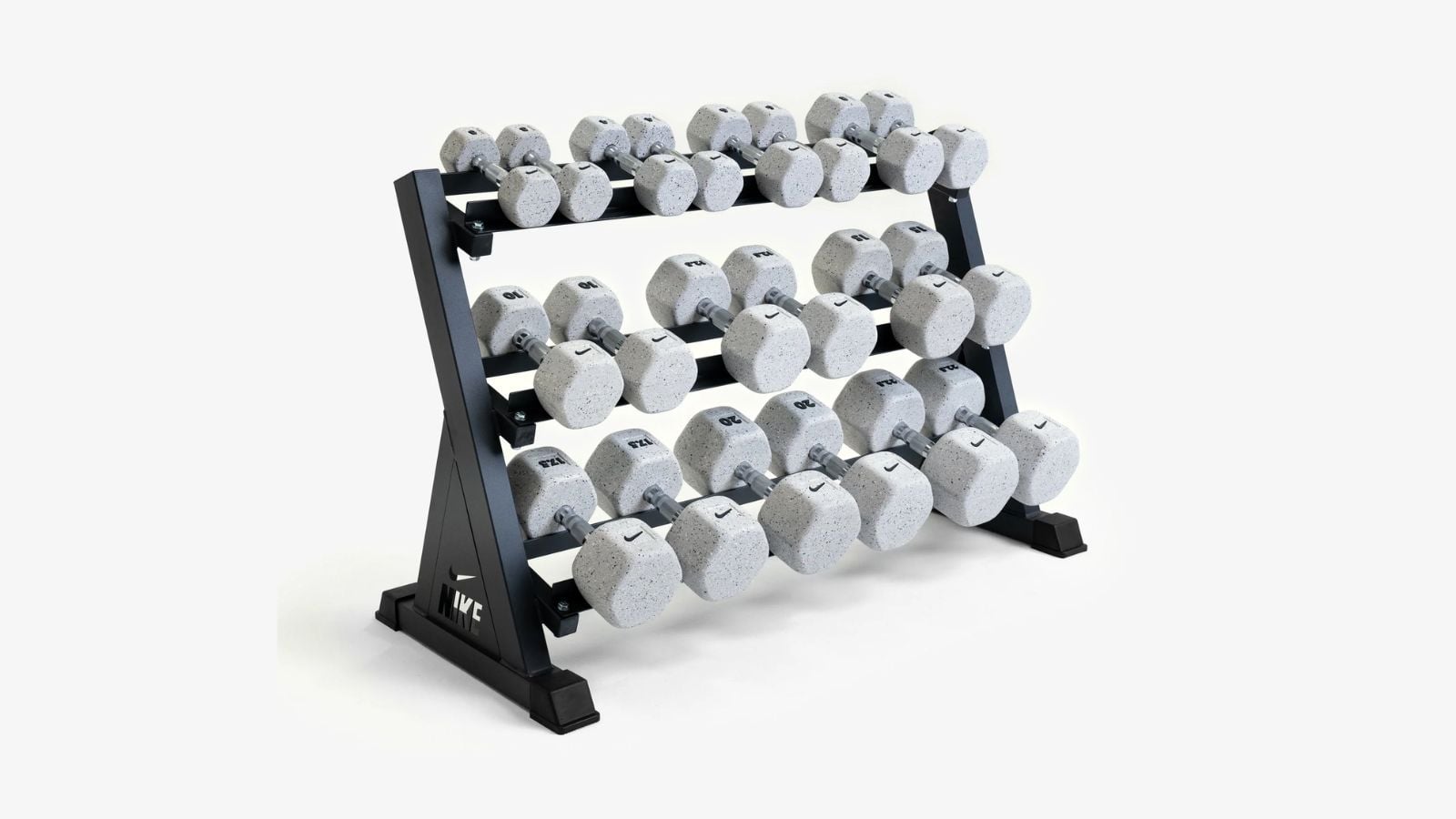 Nike Grind Dumbbell Rack Set supports eco-conscious workout!