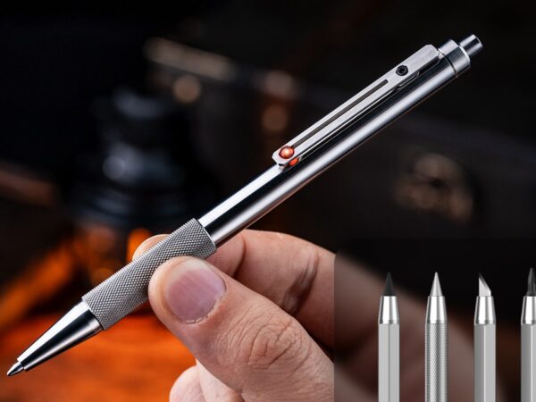 Titaner Dragon Pearl Titanium Dream Pen with Patented One-Click Action and Modular Design
