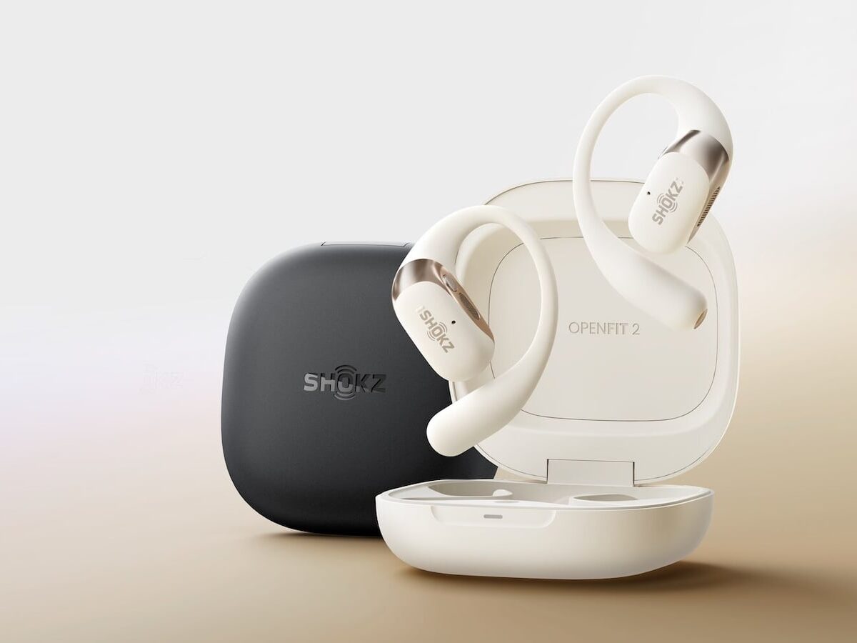 Shokz OpenFit 2: Lightweight Open-Ear Earbuds for Workouts with Secure Fit, Soft Comfort