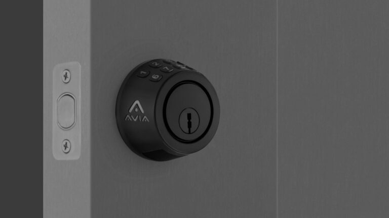 Avia Smart Deadbolt+ with Apple Home Compatibility and Multiple Smart Access Methods