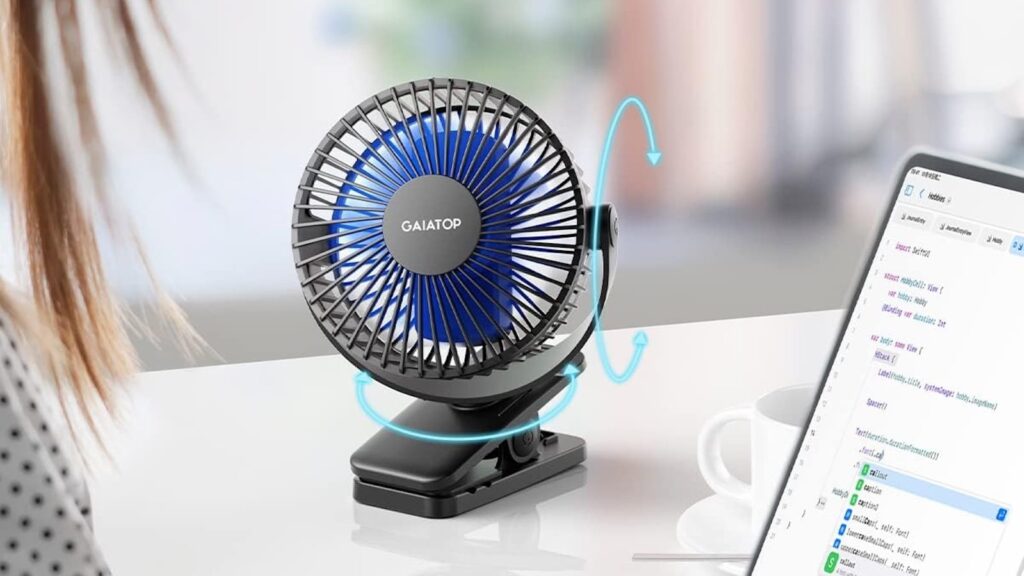 Gaiatop Rechargeable Desk Fan