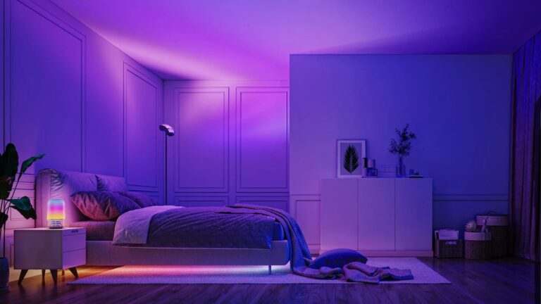 Govee Torchière Floor Lamp with Triple-Zone Dynamic Lighting System with 77 Preset Scenes
