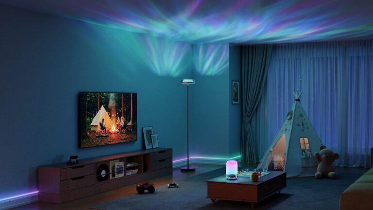 Govee Uplighter Floor Lamp: Unique Dynamic Ripple Effect and High-Intensity Lighting