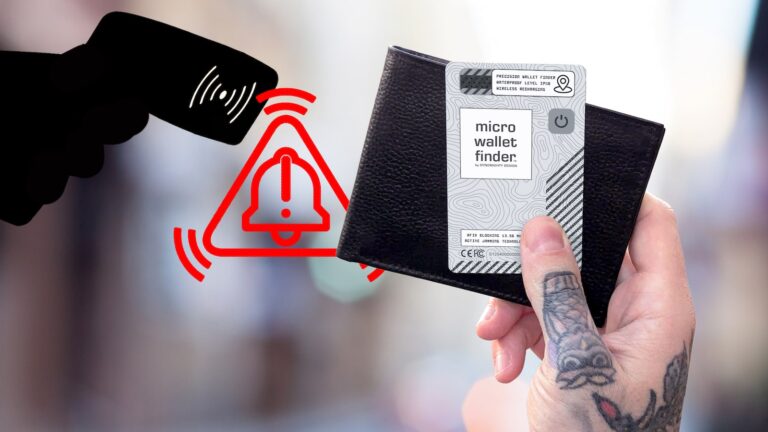 Micro Wallet Finder by Dynomighty Offers RFID Skimming Alarm with Smart RFID™ Protection