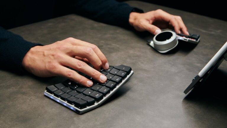 Naya Create Ergonomic Split-Design Keyboard with 27° of Tenting for Comfortable Typing