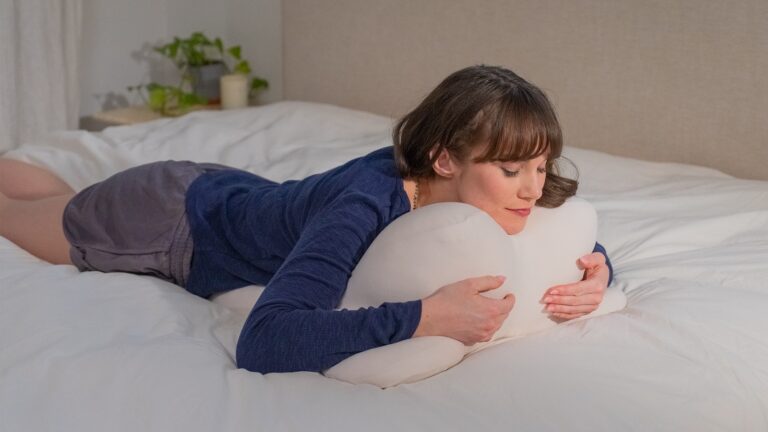 Prone Pillow ZZZ Made for Stomach Sleepers with an Ergonomically Engineered Design