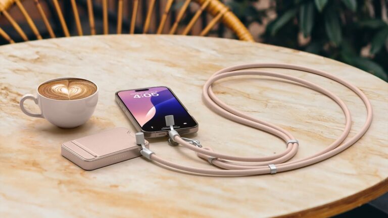 Satechi On-the-Go USB-C Lanyard Cable with Secure Phone Attachment for On-the-Go Moments