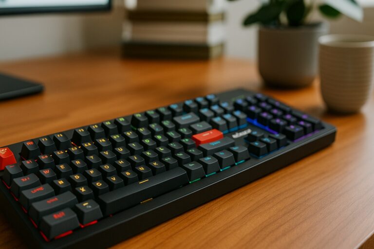 Adesso EasyTouch 130: Full-Sized Wired Mechanical Keyboard with a CoPilot AI Hotkey
