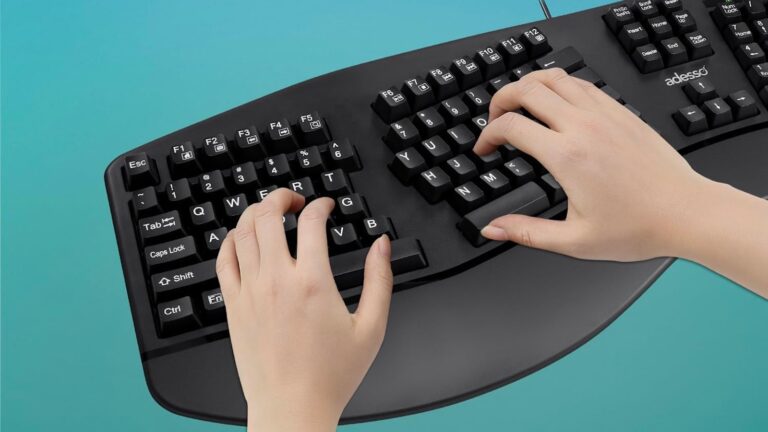 Adesso EasyTouch 150 Ergonomic Wired Mechanical Keyboard