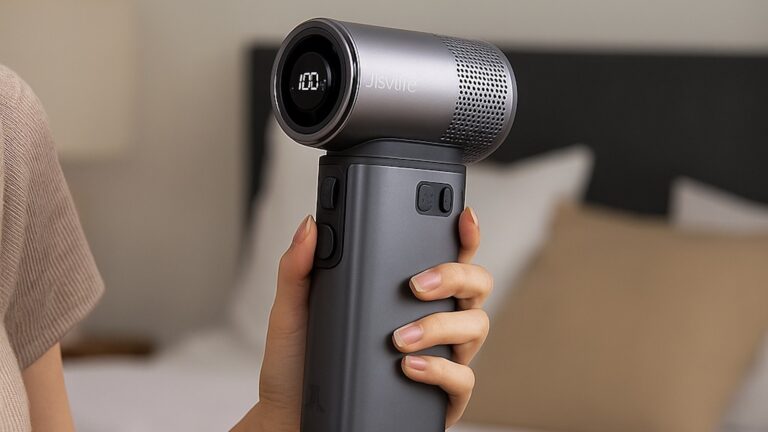 JISULIFE Handheld Fan Ultra2: Up to 25-Hour Runtime and 1-100 Adjustable Wind Speeds