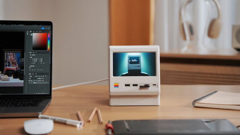 Wokyis The Retro Workstation for Mac Mini M4 with 13 Ports, a Full HD Screen & More