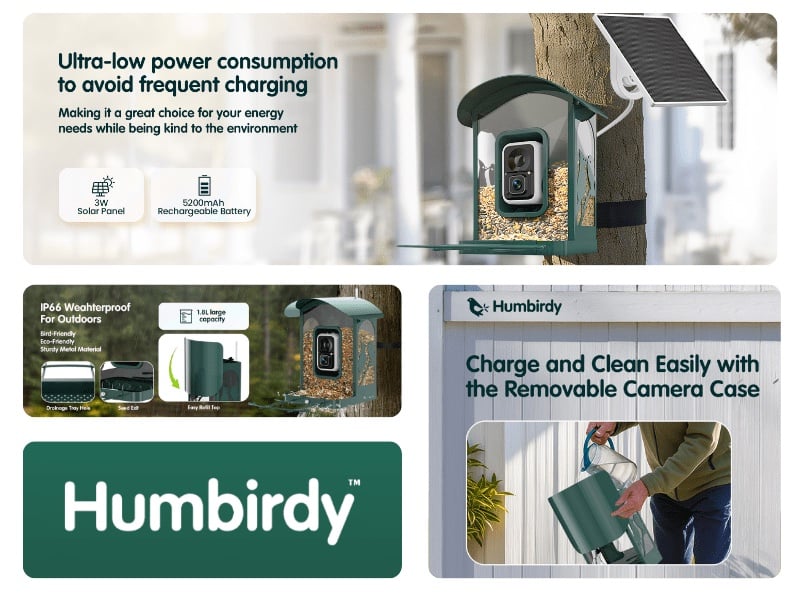 Humbirdy AI Bird Feeder