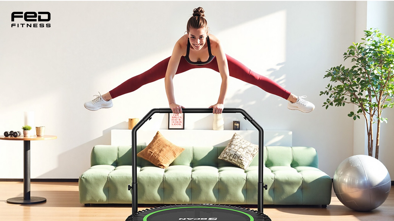 FED Fitness Bcan Foldable Trampoline Mini 40
