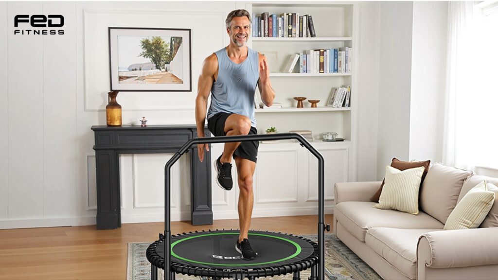 FED Fitness Bcan Foldable Trampoline Mini 40″
