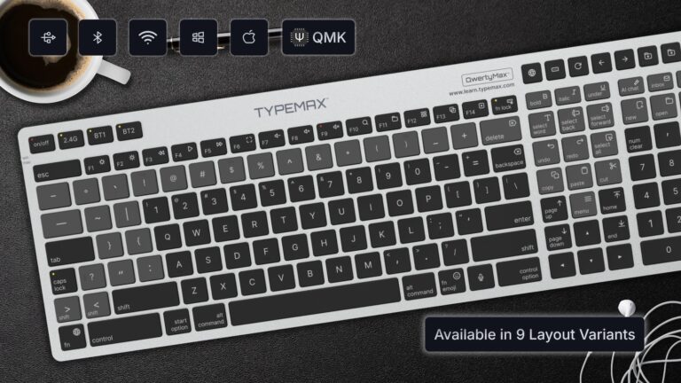 QwertyMax Keyboard with Dedicated Symbol Keys