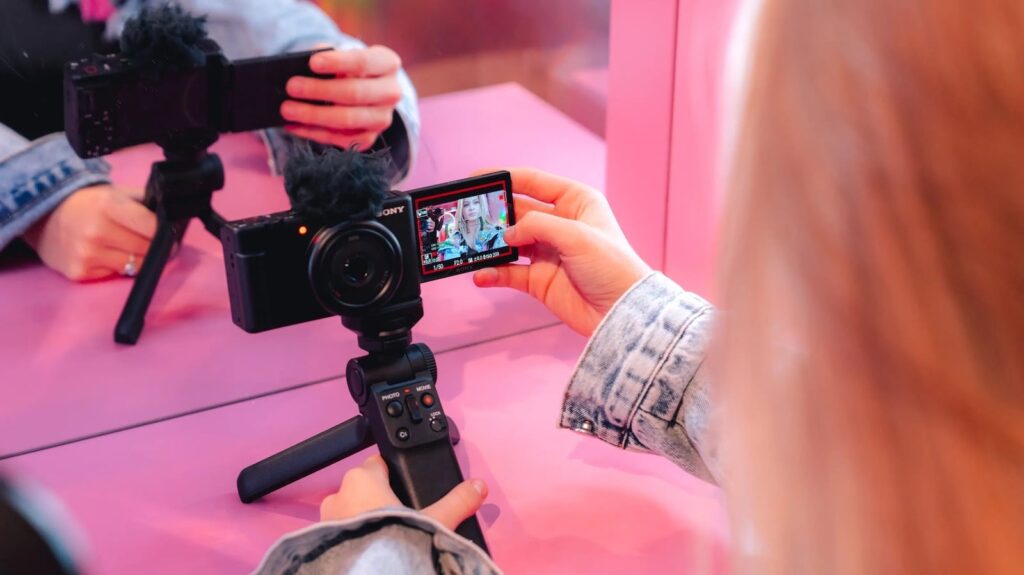 Sony ZV 1F Vlog Camera