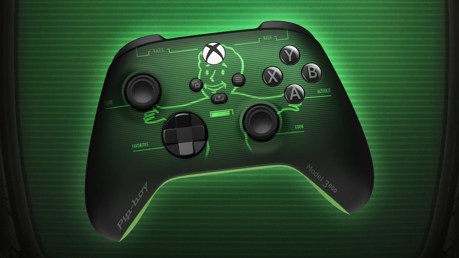 Xbox Fallout Pip-Boy Wireless Controller has a fun Share button