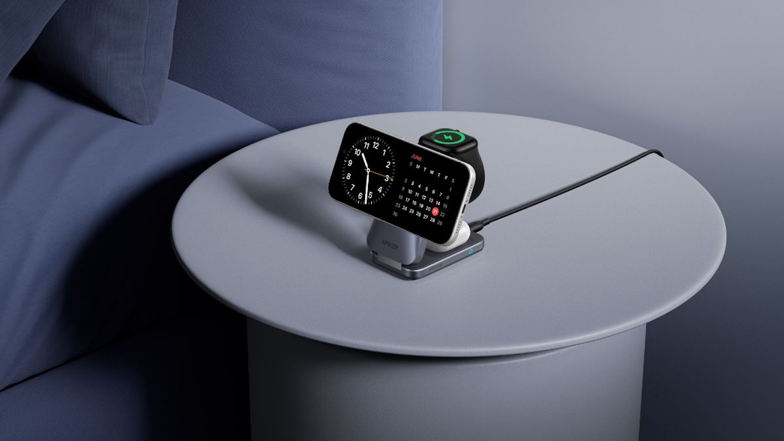 Anker Prime 3‑in‑1 MagGo Wireless Charging Station