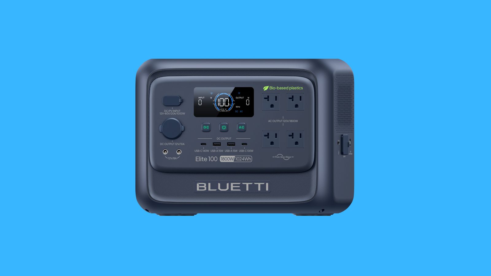 BLUETTI Elite 100 V2 Bio-Plastics Portable Power Station